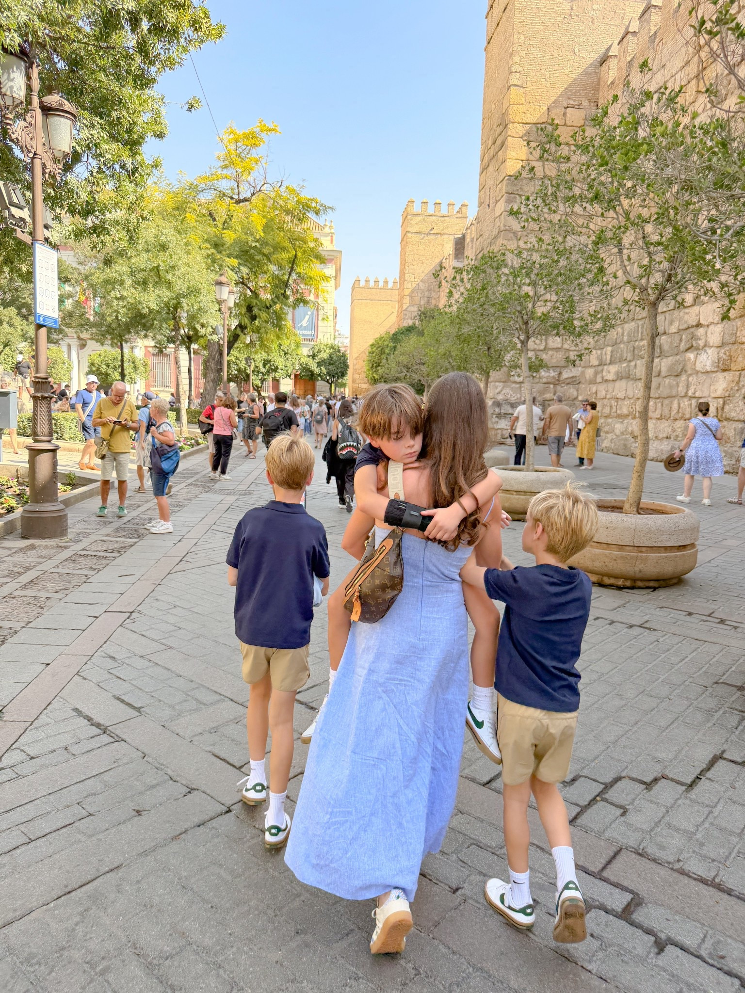 💃 Sevilla 💃 We flew into Madrid and took the fast train to Sevilla for two nights. We fit in as much as we could in the short amount of time and loved this city. It’s vibrant, walkable and the perfect city with kids. Save for your trip to Seville! #travel #seville #spain #europe

Stay 
    • @hotelcolongm - located in a quiet neighborhood and still walkable to all the sights. The rooftop pool was a plus! 

To do 
    •Walk everywhere! There are so many beautiful streets, colorful buildings and so much to see by walking. 
    •The kids loved the hotel pool 
    • The first night we were there we went to @setasdesevilla to kill time before our 9 pm dinner reservation 🥱 
    • We only had one full day in Seville, so we hopped on a carriage ride outside the cathedral and saw a lot of sites. It was also a good time for Ford to nap 😉 
    •Real Alcázar is a must and buy your tickets in advance 
    • Visit Plaza de España - our carriage ride took us through this beautiful plaza 
    • Shop at @populart - the most incredible antique ceramics 
    • On our second night, we booked a Flamenco show before our dinner reservation. It was one hour and so much fun for all!

Eat 
    • Bolas - ice cream 
    • El Burladero - tapas 
    • Churrus y Patatas - churros are a breakfast food in Seville and this one down the street was amazing! Freshly made while you wait and they close at noon 
    • L’Oca Giuliva - the kids were in the mood for pasta and pizza and we found this adorable restaurant near Real Alcázar 
   • La Casa de María - located in Triana near where we went to the Flamenco - known for the Paella 🤤 



#LTKTravel #LTKKids #LTKSaleAlert