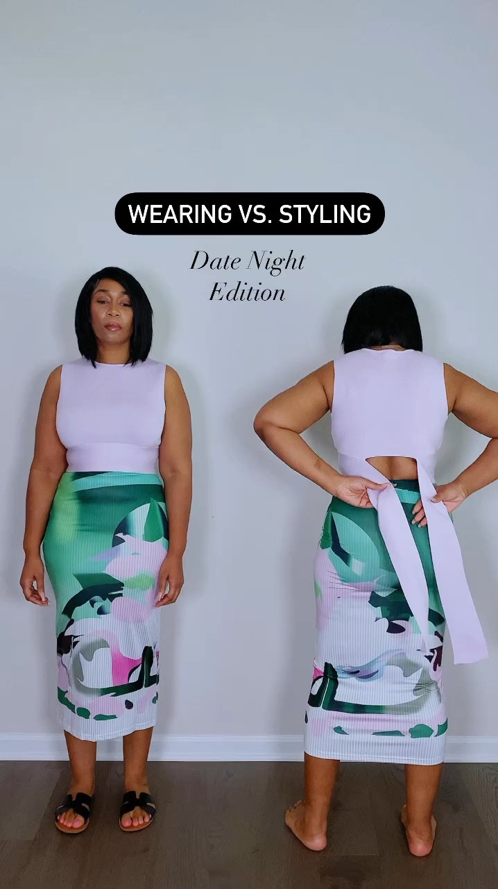 Wearing vs. Styling Date night or Brunch outfit Idea 

#amazonfinds #outfitideasforwomen #stylishwoman 

#LTKMidsize #LTKStyleTip