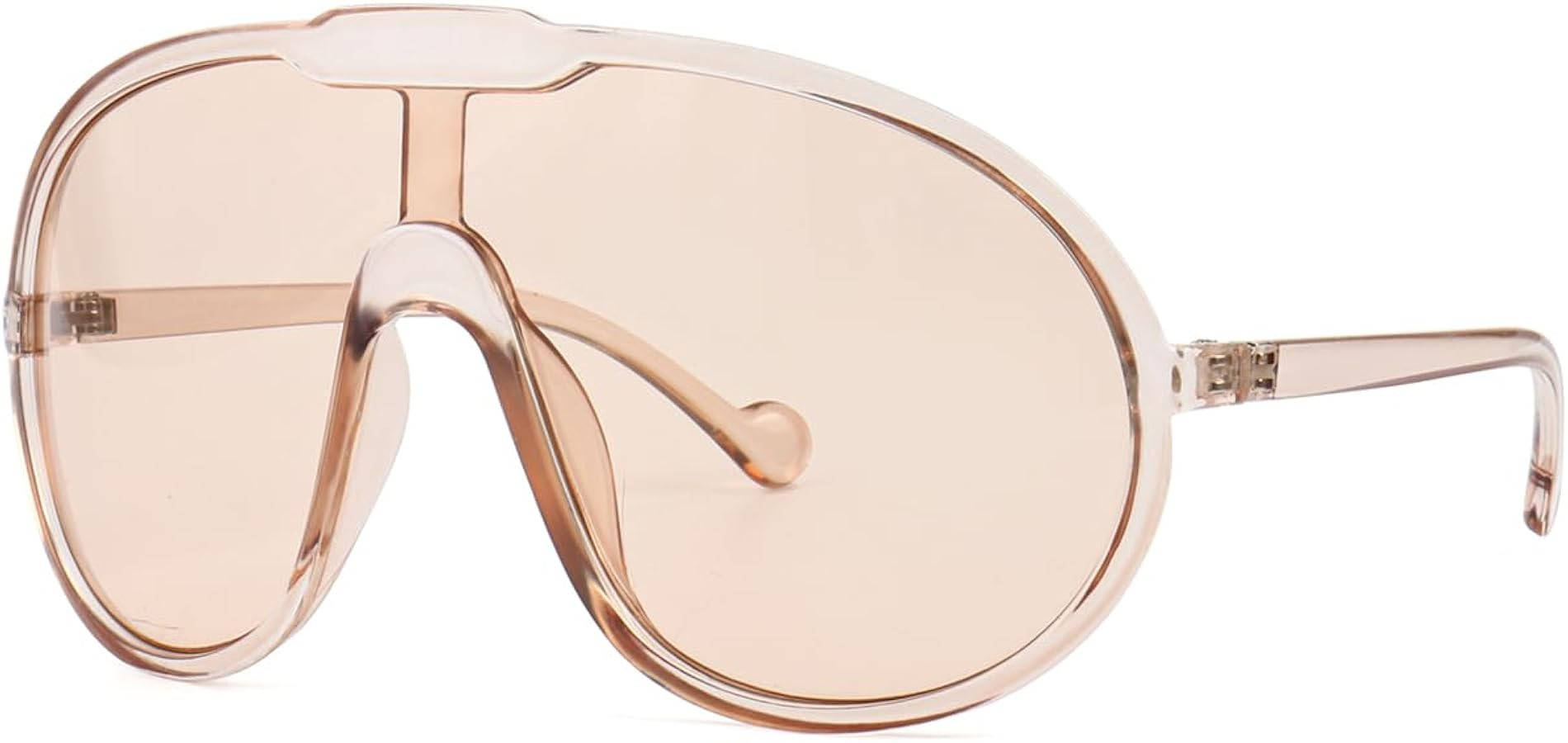 Trendy Oversized Sunglasses for Women Men Fashion Shield Aviator Sun Glasses UV400 Protection Gog... | Amazon (US)