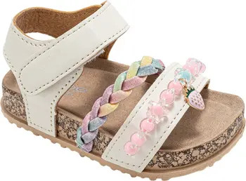 bebe Berry Beaded & Braided Sandal | Nordstromrack | Nordstrom Rack