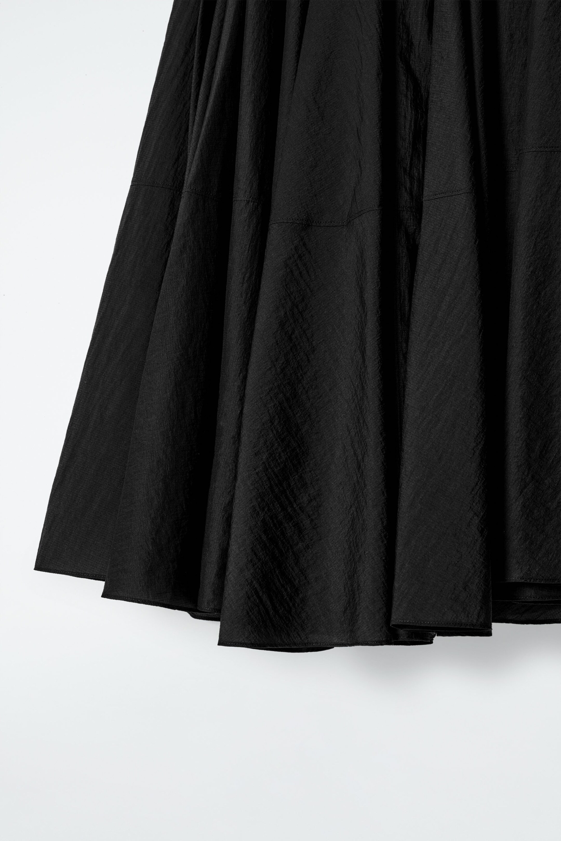 CIRCLE-CUT MIDI SKIRT - BLACK | COS UK