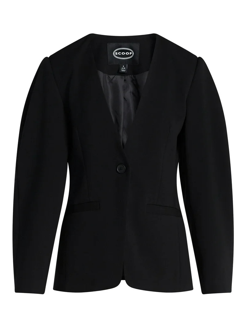 Scoop Women's Barrel Sleeve Blazer, Sizes XS-XXL | Walmart (US)
