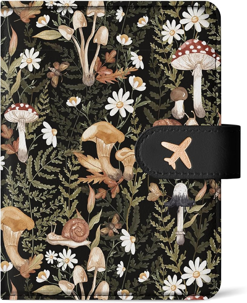 Passport Holder for Travel Essentials, RFID Blocking Leather Cover Wallet with Magnetic Closure, ... | Amazon (US)