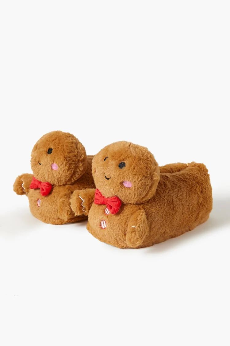 Plush Gingerbread Man House Slippers | Forever 21 (US)