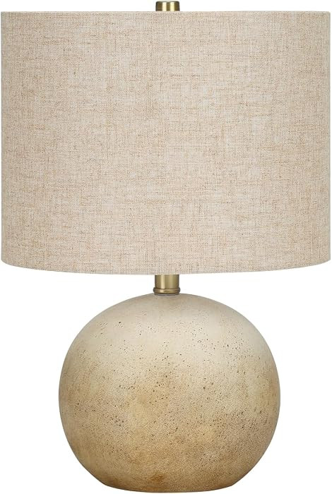 Monarch Specialties I 9718 LightingTable Lamp, Beige Concrete, Beige Shade, Contemporary | Amazon (US)