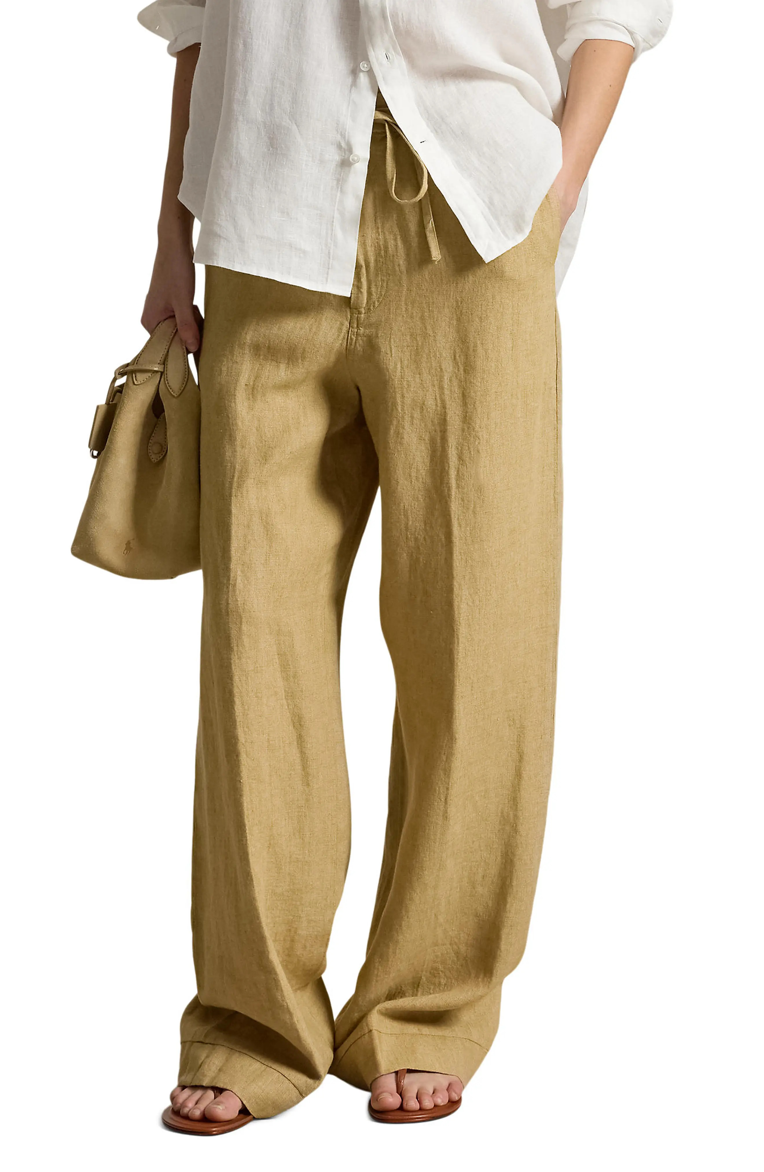 Linen Drawstring Pants (Women) | Nordstrom | Nordstrom