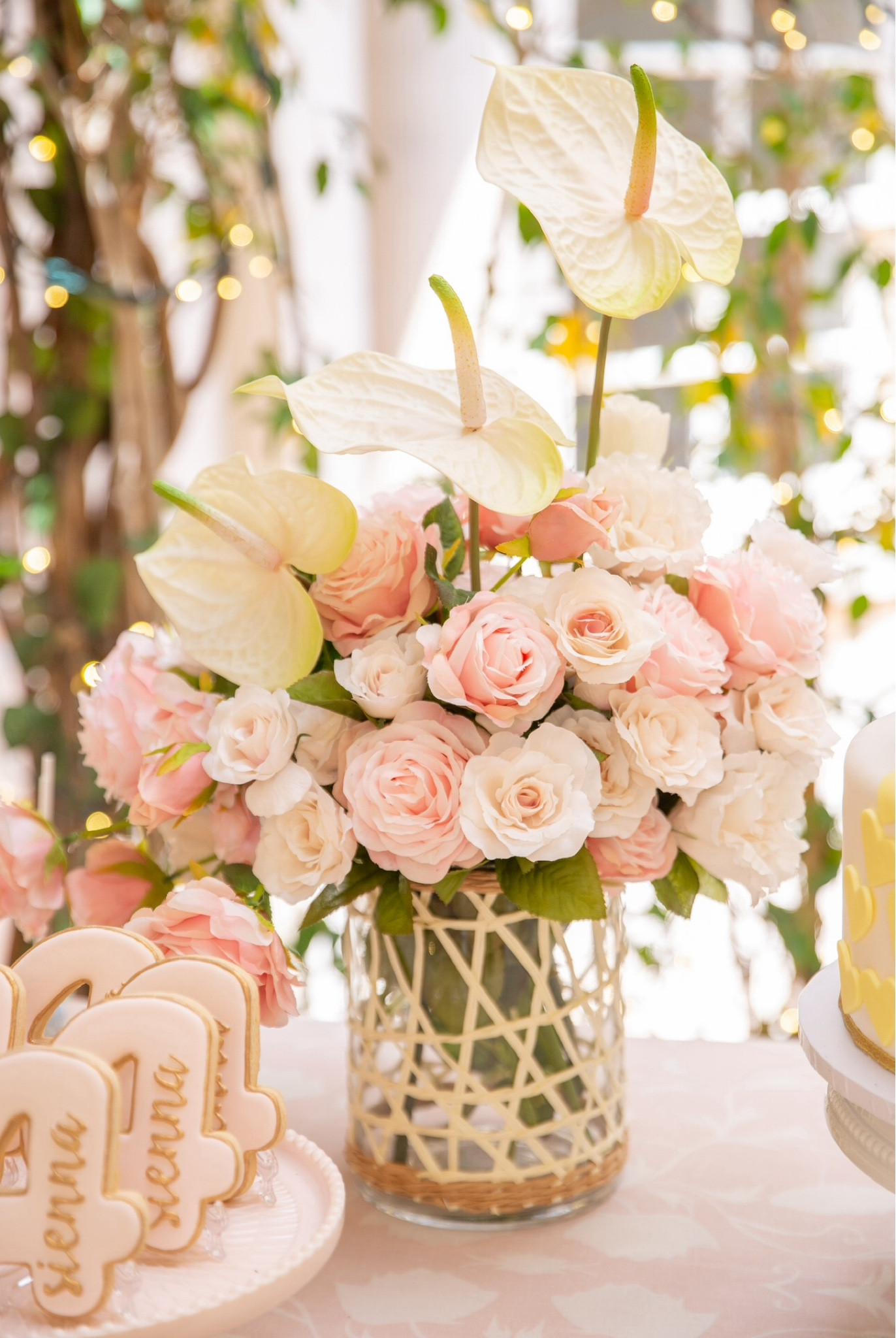 (Over the rainbow FOUR you) 4th birthday party. Pastel colors of the rainbow made this party soft and tropical. Event Design by Parisa Kaprealian. 

#LTKFamily #LTKKids #LTKParties