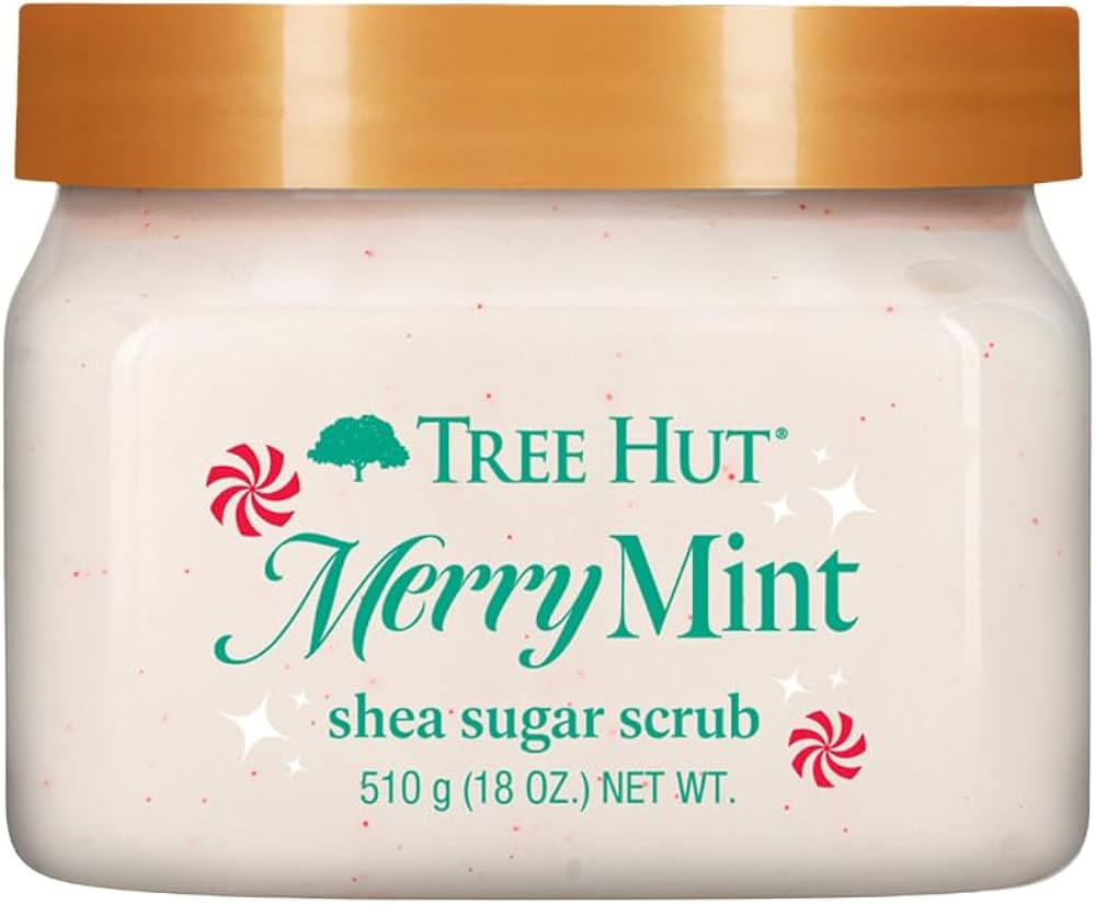 Tree Hut Merry Mint Shea Sugar Scrub, Exfoliating & Hydrating Body Scrub with Shea Butter & Essen... | Amazon (US)