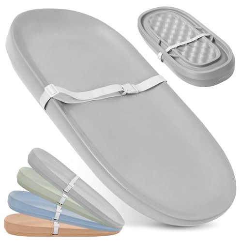 Jool Baby Waterproof Baby Changing Pad - Easy to Clean, Lightweight & Portable - Large Foam Cushion for Comfort (Gray) | Amazon (US)