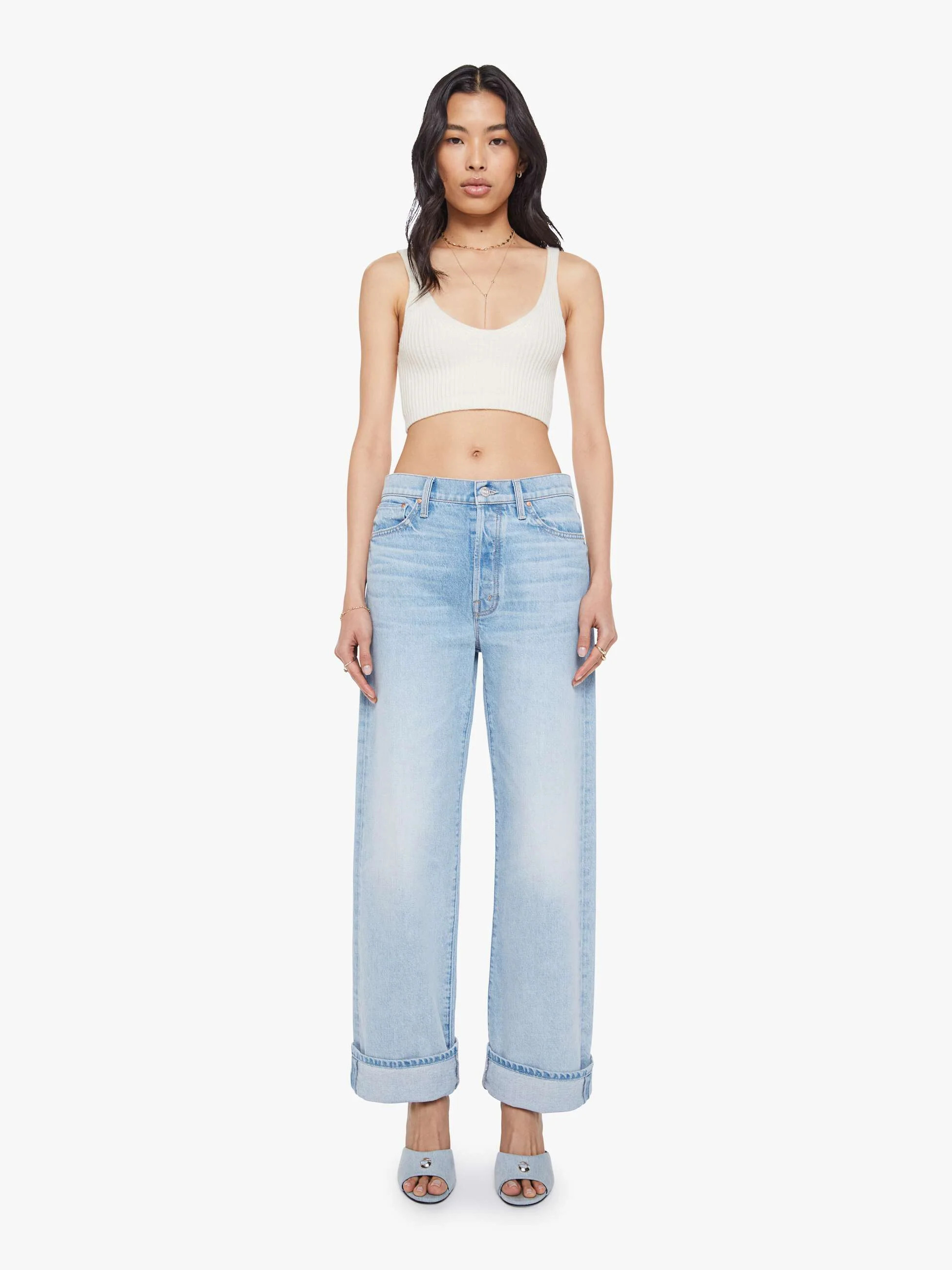 The Dodger Button Hover Cuff - I Could Care Less | Mother Denim