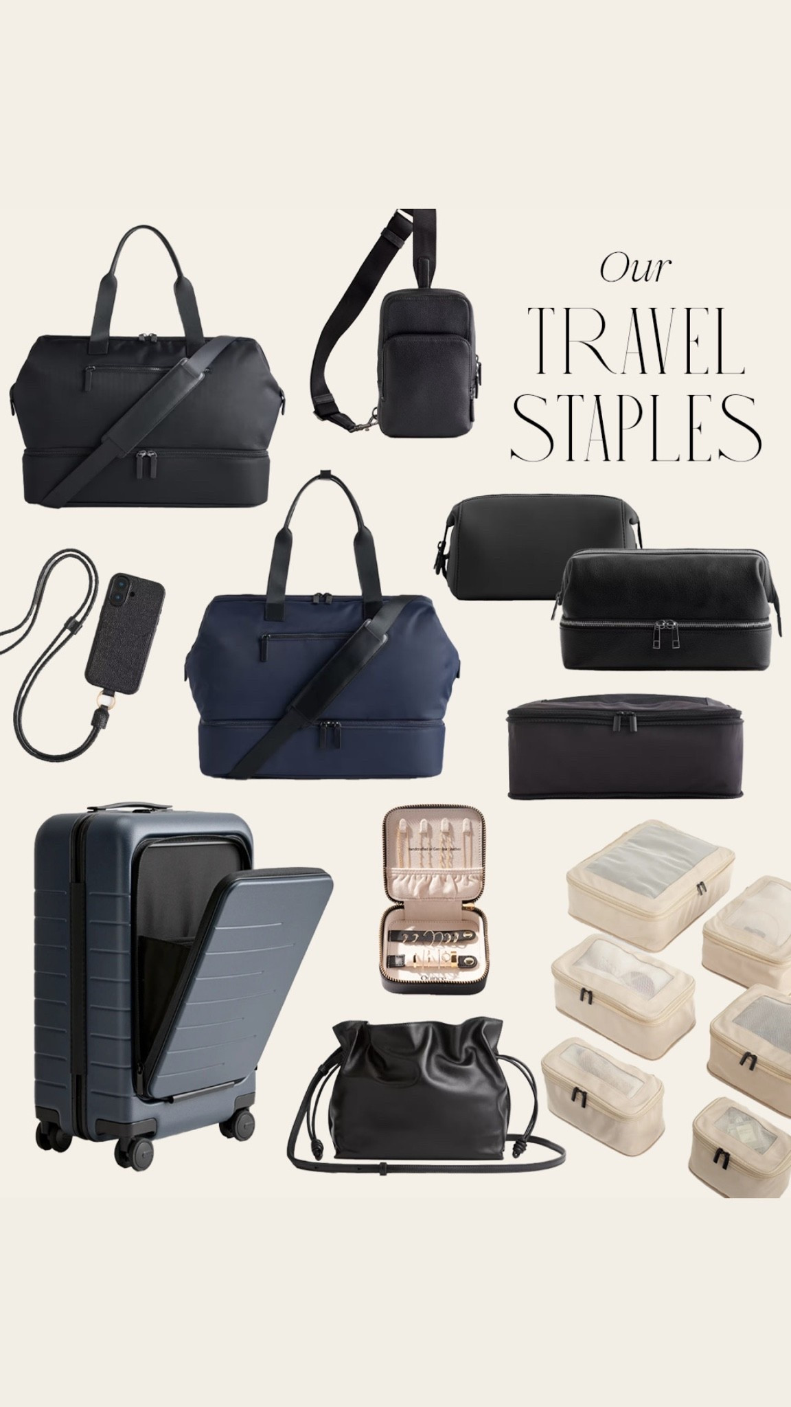 Our travel staples all from @quince and on sale