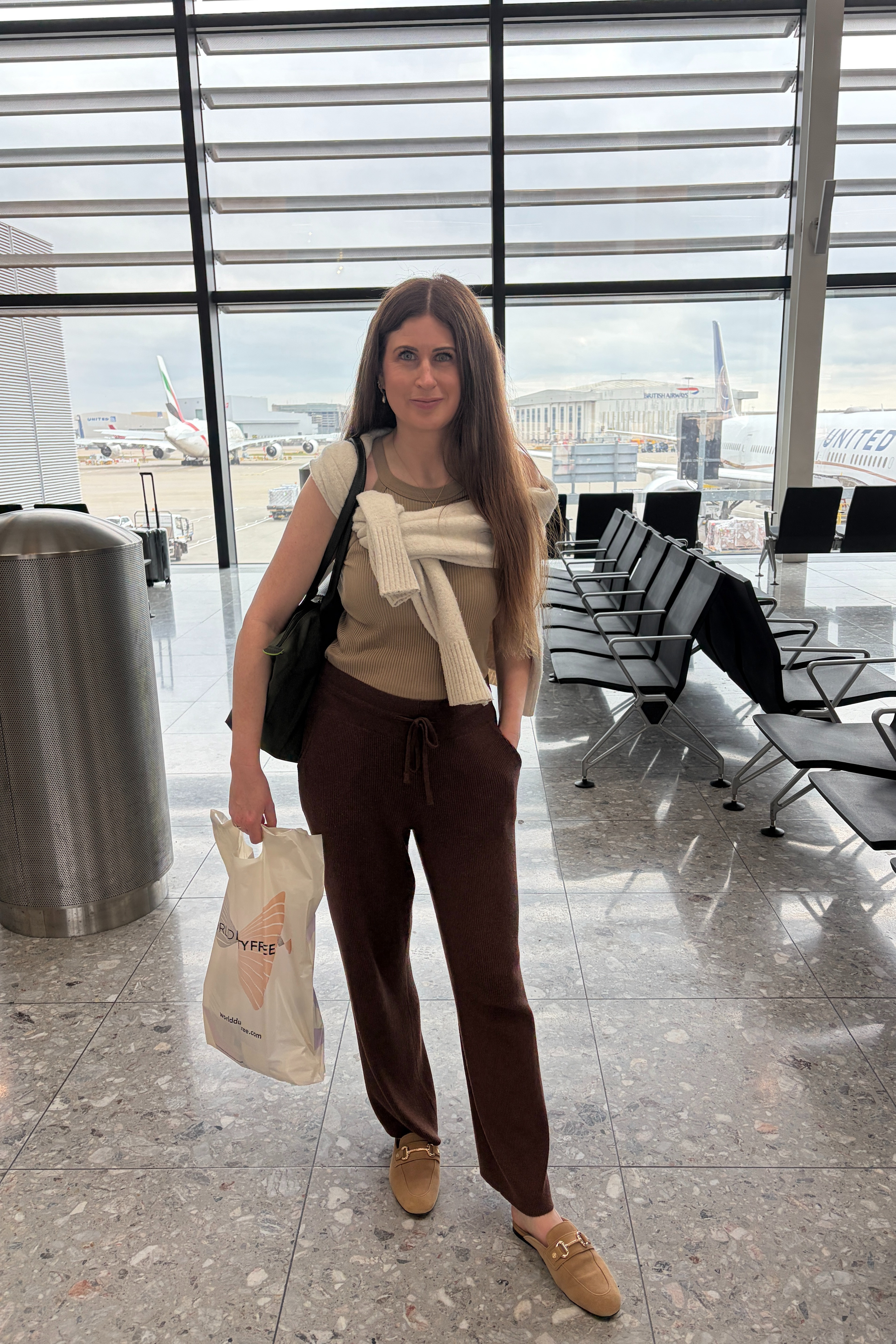 What I wore for a 12+ Hour Flight, even though we are heading into Summer, I always think it's about the knitted layers to keep you warm and comfy on a flight.  

 #LTKuk #LTKsummer #LTKtravel