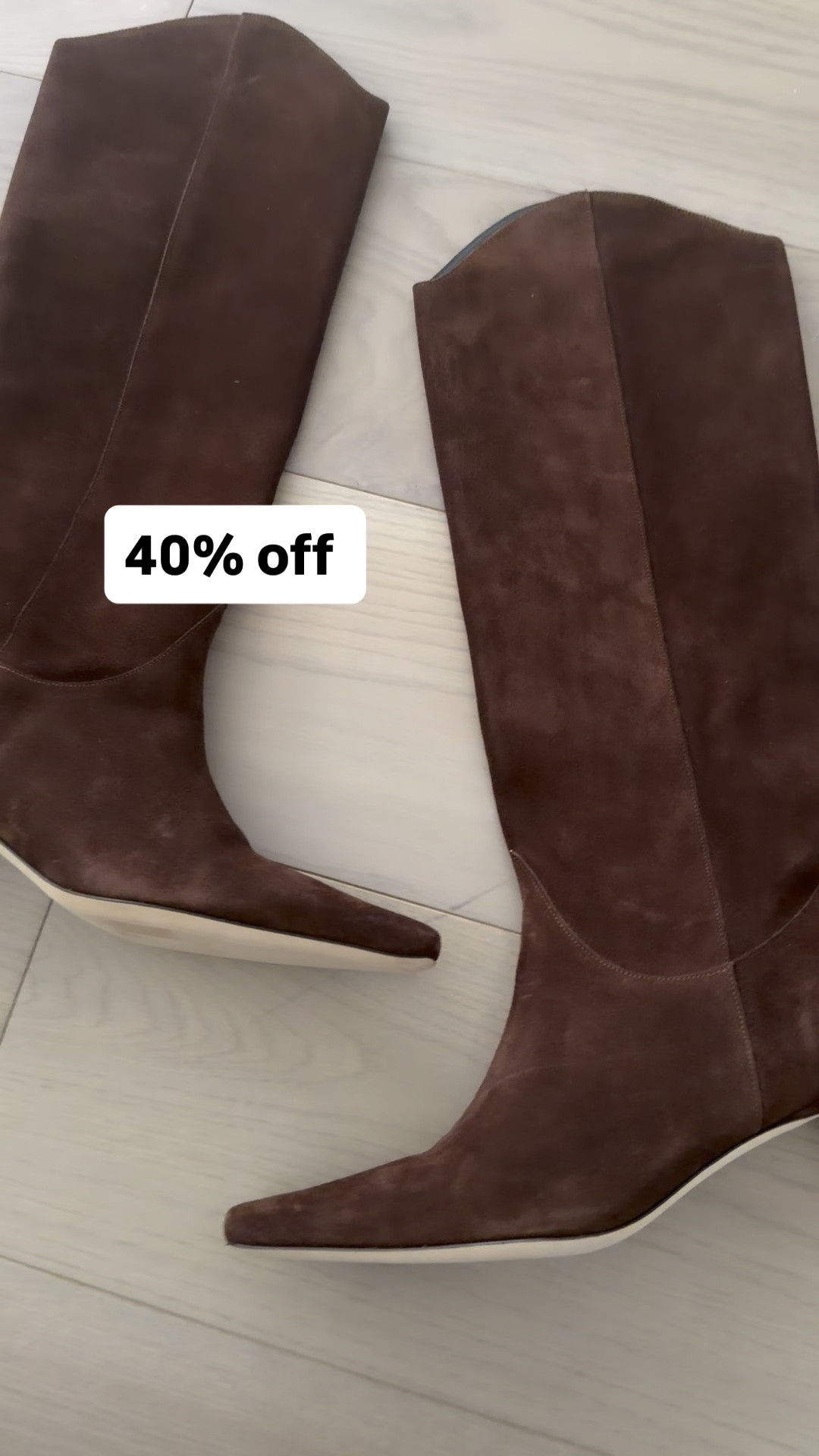Stuad boots on sale 40% off

#LTKNYFW #LTKOver40 #LTKSaleAlert