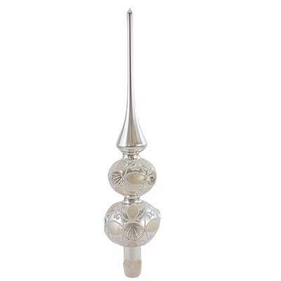 Sbk Gifts Holiday 13.0 Inch Silver And Opal Lace Finial Christmas Tree Topper , Tree Topper Christmas Wedding (1PC) | Target