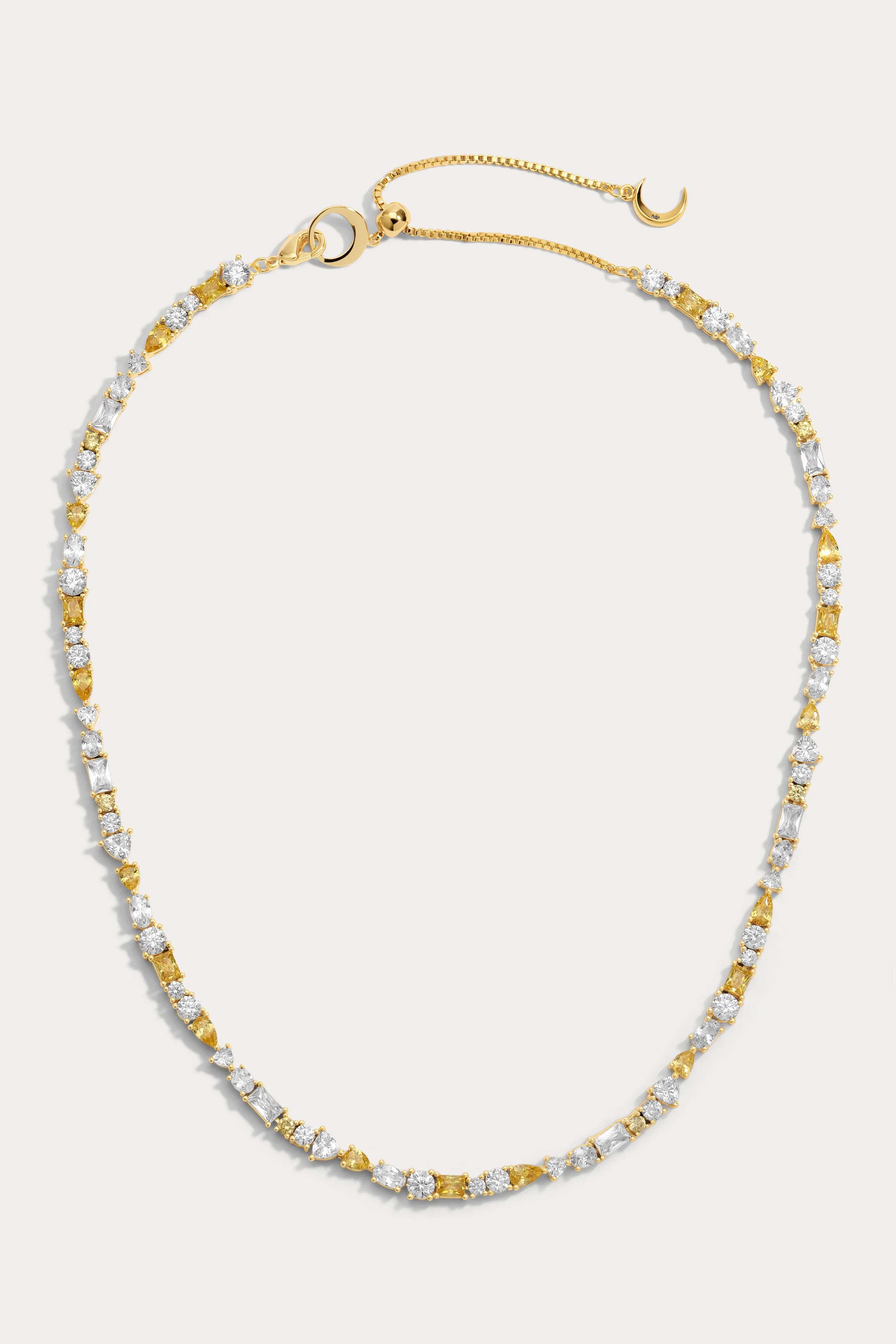 Yellow Sapphire Mavis Tennis Necklace | Lili Claspe