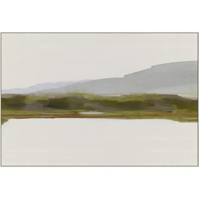 Grand Salt Marsh by Thom Filicia - Floater Frame Painting on Canvas | Wayfair North America