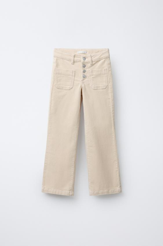STRAIGHT CORDUROY PANTS WITH POCKETS | Zara US
