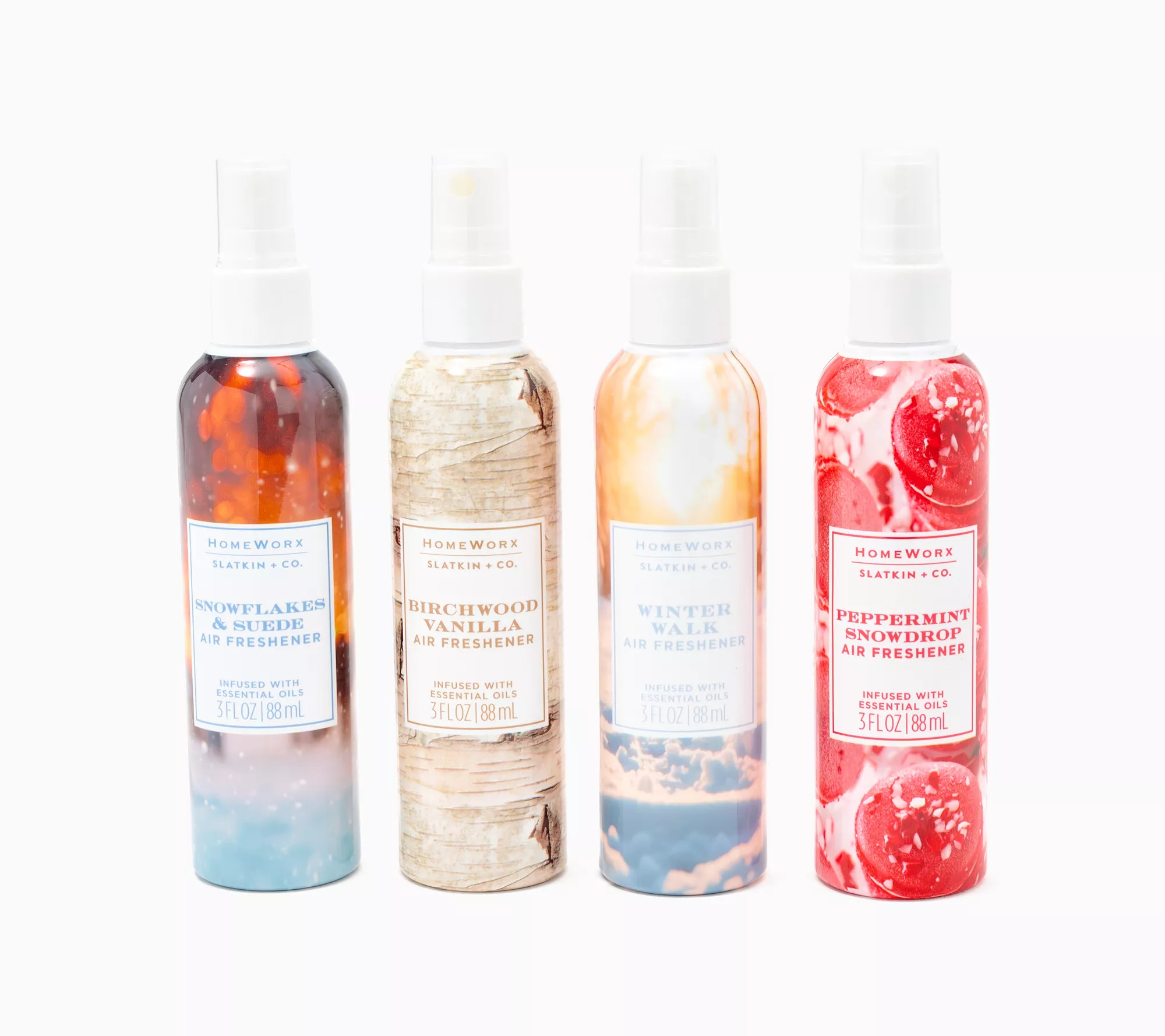 HomeWorx by Slatkin + Co. S/4 Travel Size Air Freshener Sprays | QVC