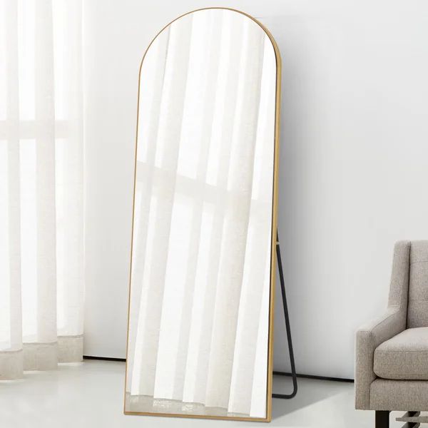 Greta Sleek Arched-Top Wall Mirror | Wayfair Professional