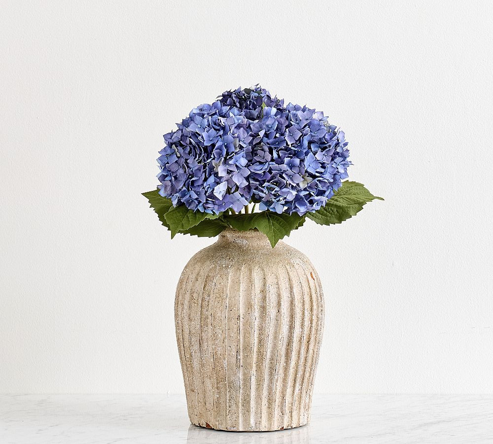 Faux Deep Blue Hydrangea Bundle | Pottery Barn (US)