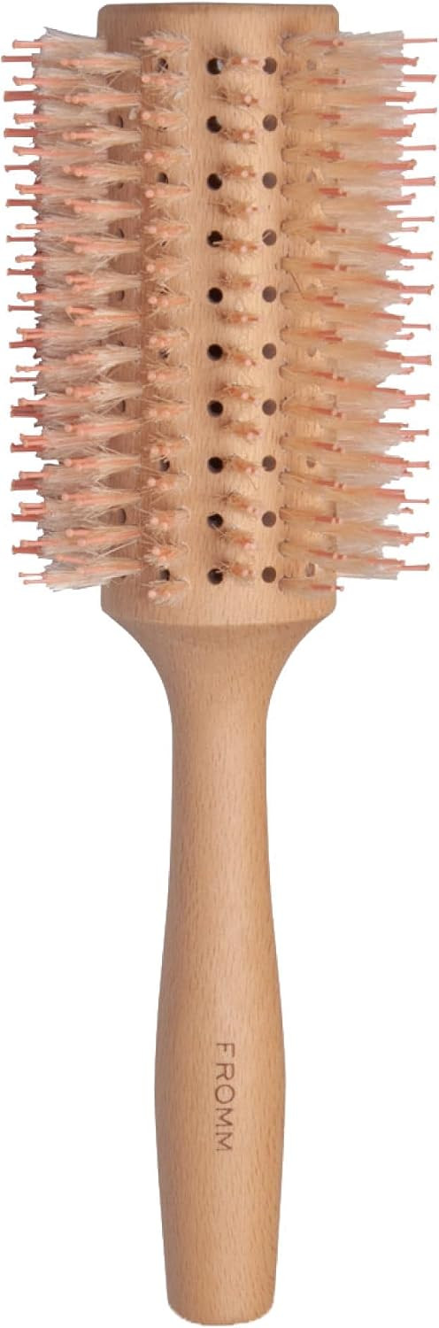 Fromm Mission Sleek Vented Round Boar Brush for Smooth, Lustrous Blowouts Even on Frizz-Prone Hai... | Amazon (US)