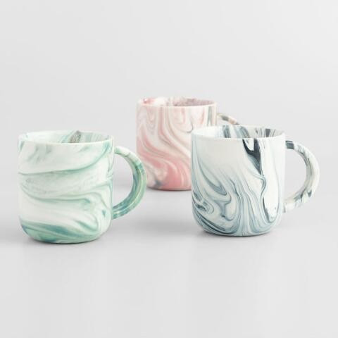 Marble Mugs Set of 3 | World Market