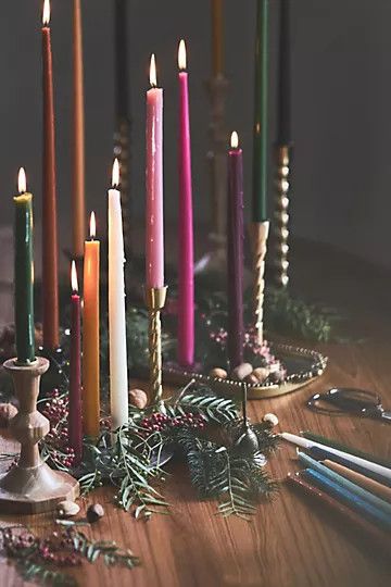 18" Classic Taper Candles, Set of 4 | Anthropologie (US)