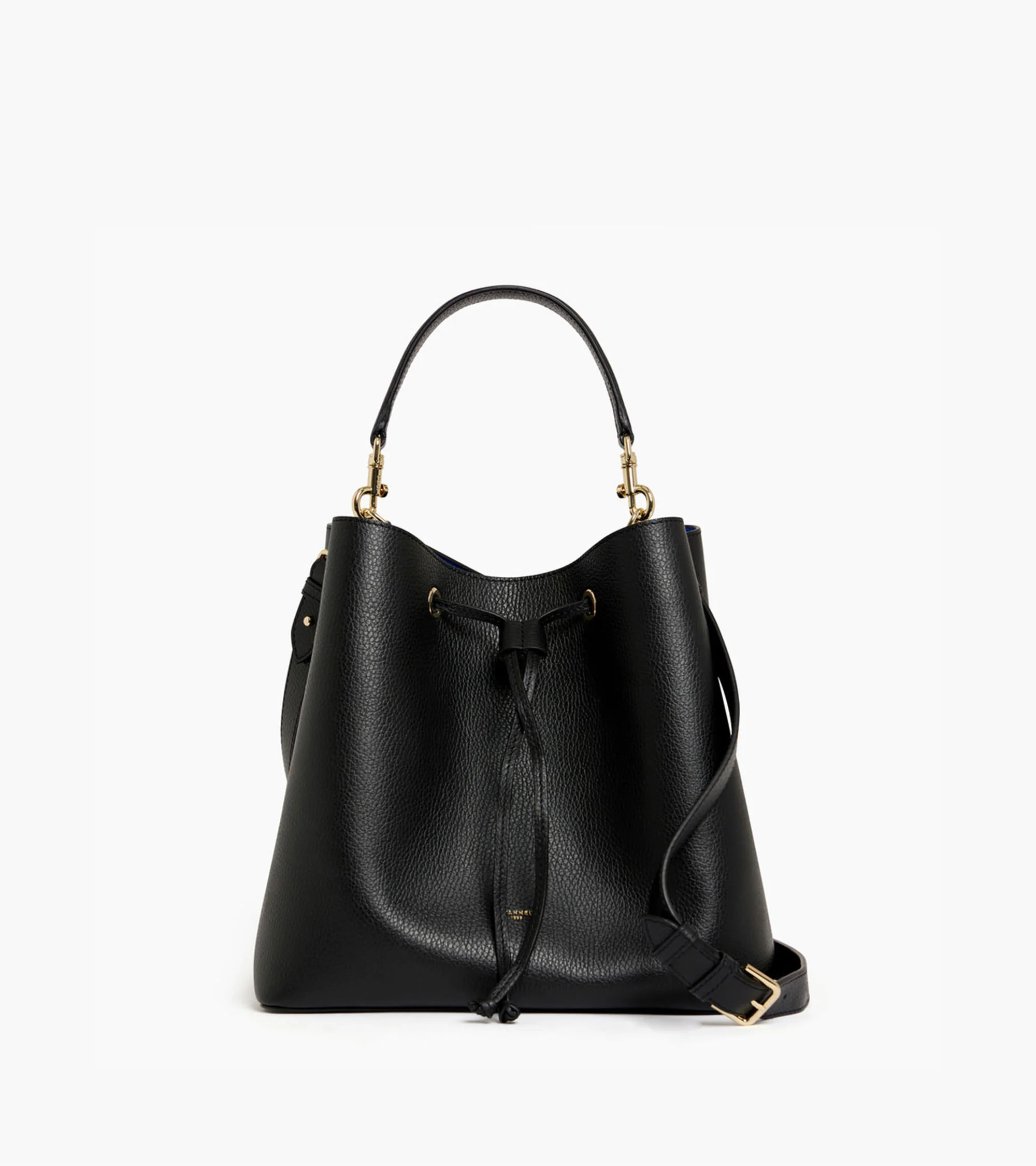 Grand sac seau Louise en cuir grain\u00e9 | Le Tanneur