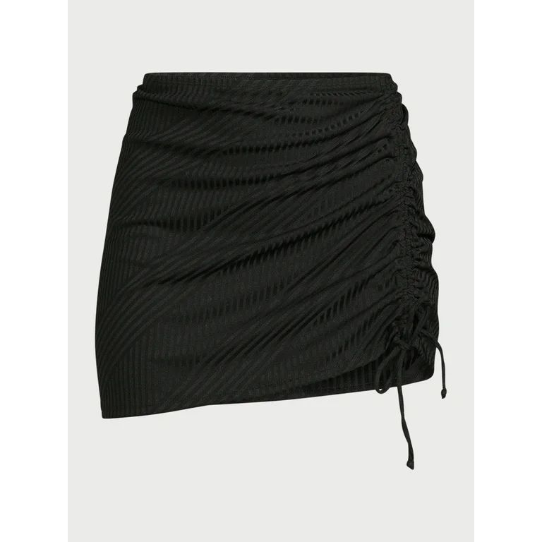 Jessica Simpson Women's Swimwear Ruched Skirt Coverup, Sizes XS-XXL | Walmart (US)