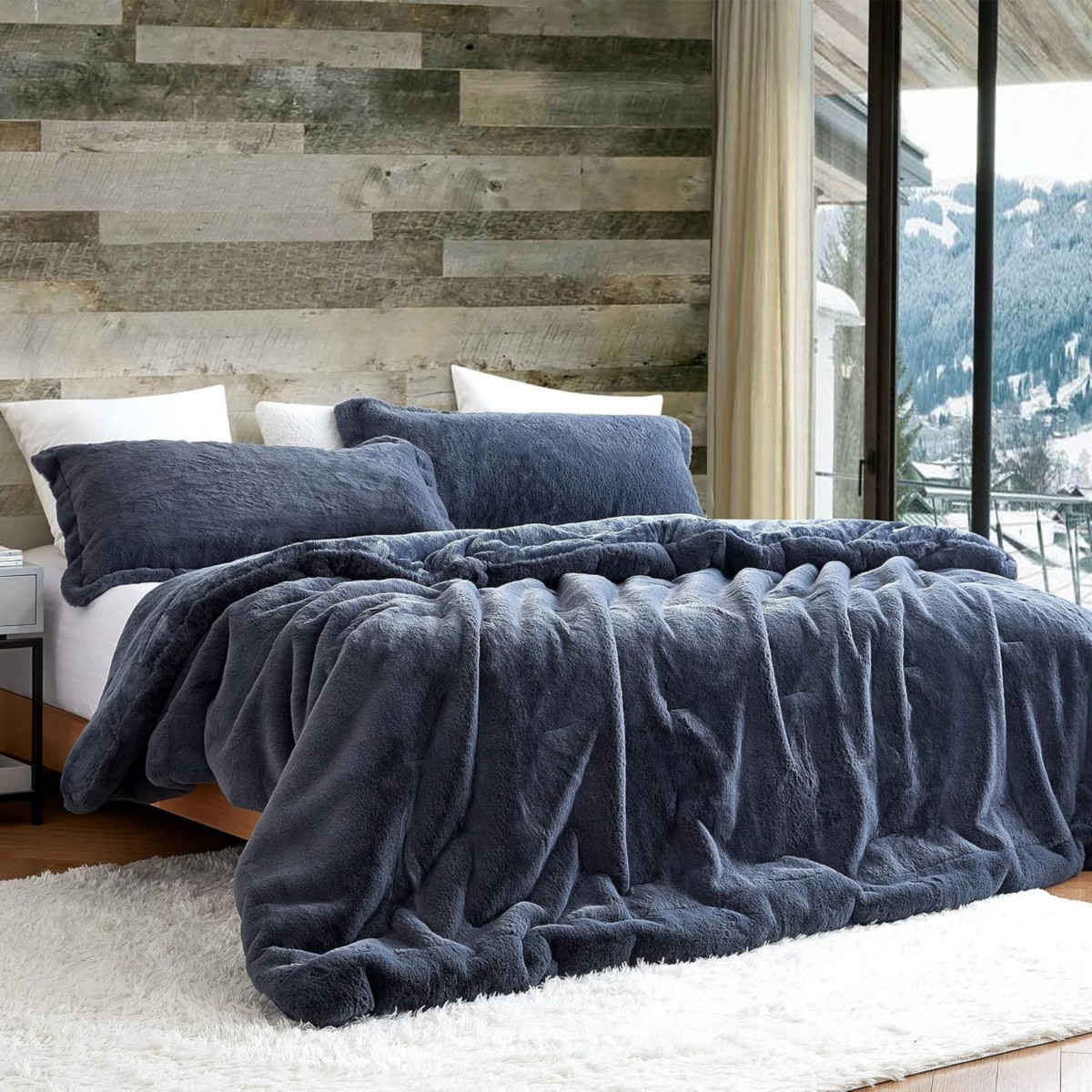 Coma Inducer Chunky Bunny Oversized King Comforter Set - Blue Steel - Blue steel | Macy's