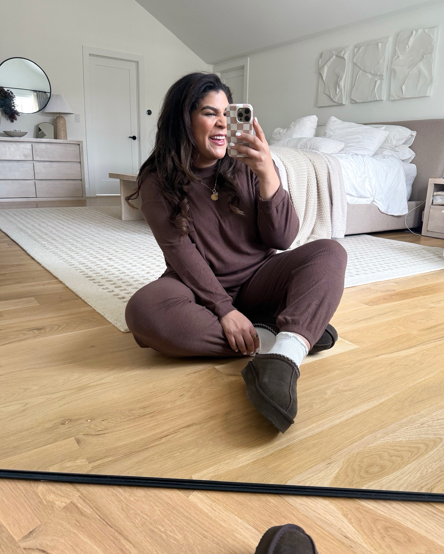 I absolutely love these shoes for the winter! I’m 5’9” size 12/XL & 23 weeks pregnant wearing a XL in the lounge set and shoes fit TTS! 

#LTKMidsize #LTKBump #LTKootd