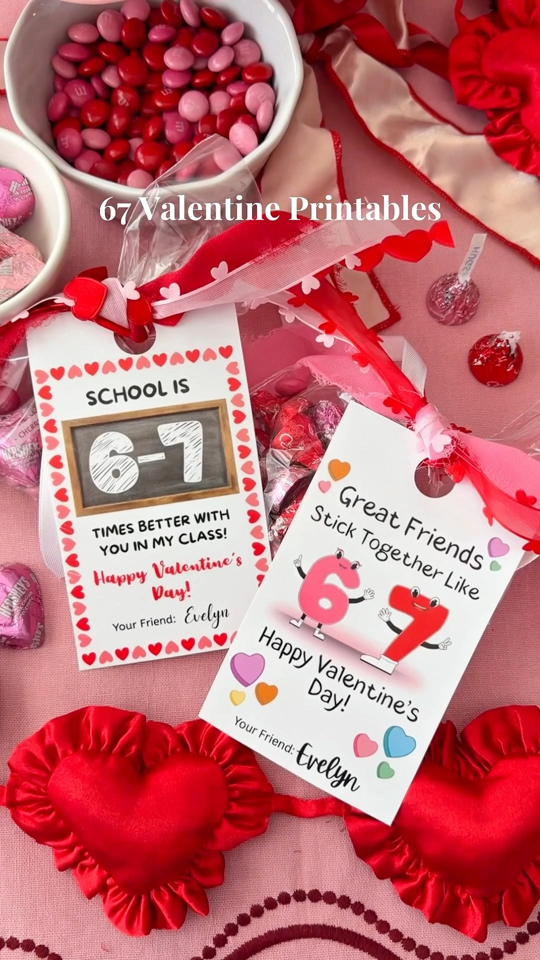 67 Valentine Day Printables! These are so fun for school and friends! I made these in Canva and want to share them with you!  Printable available via my IG reel: @kate.bustillos 

#LTKSeasonal #LTKmomlife #LTKKids