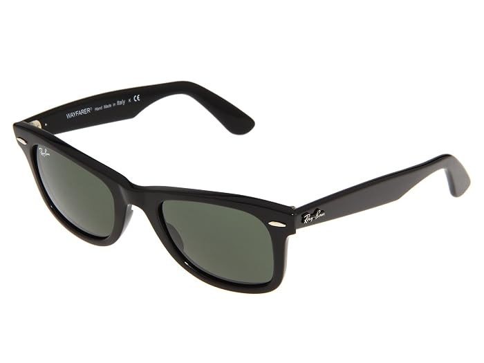 Ray-Ban RB2140 Original Wayfarer Sunglasses Plastic Frame Fashion Sunglasses Tortoise/G-15xlt Lens : 50mm, Acetate | Zappos.com