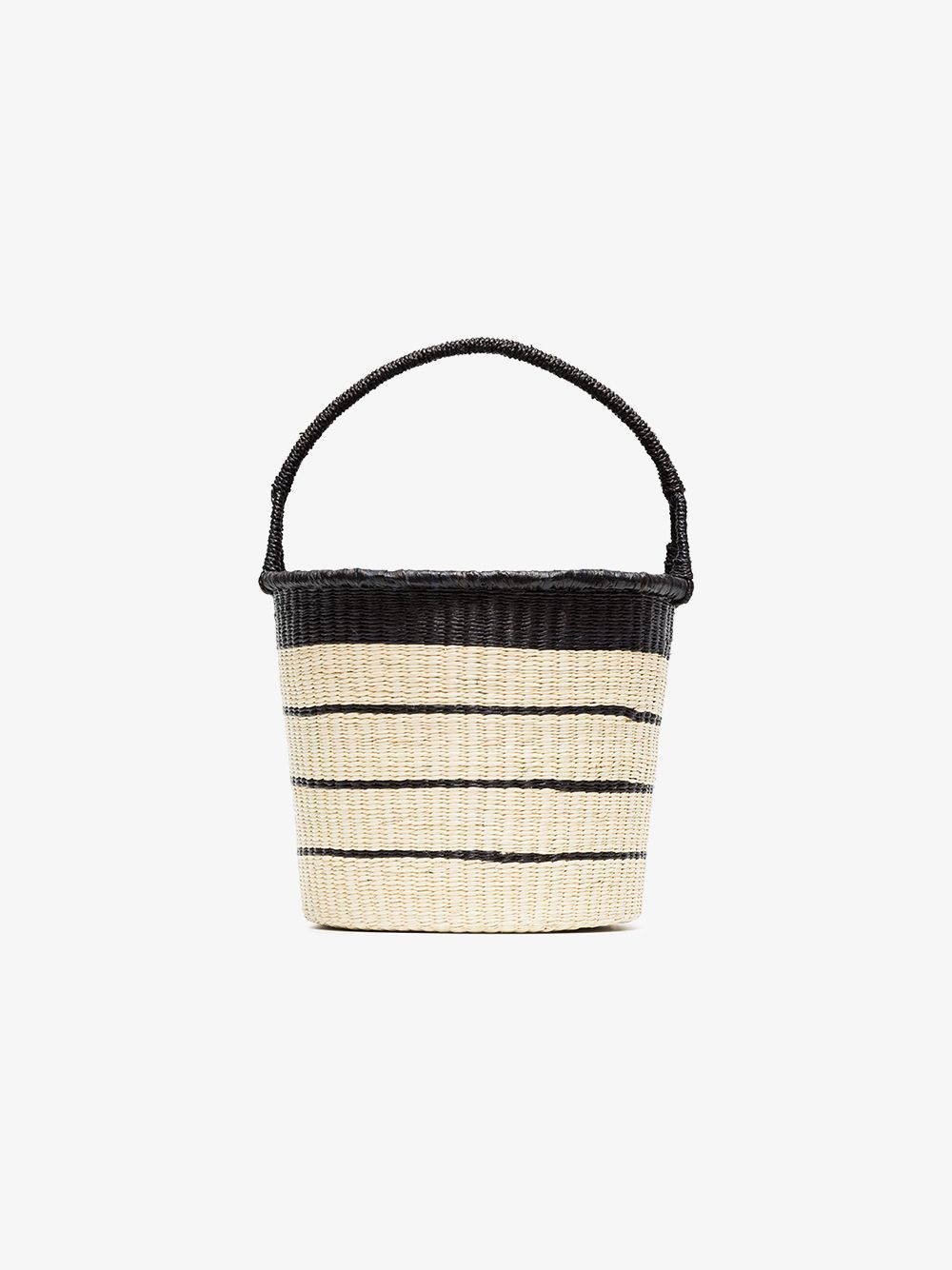 Sensi Studio Striped straw bucket bag | Browns Fashion