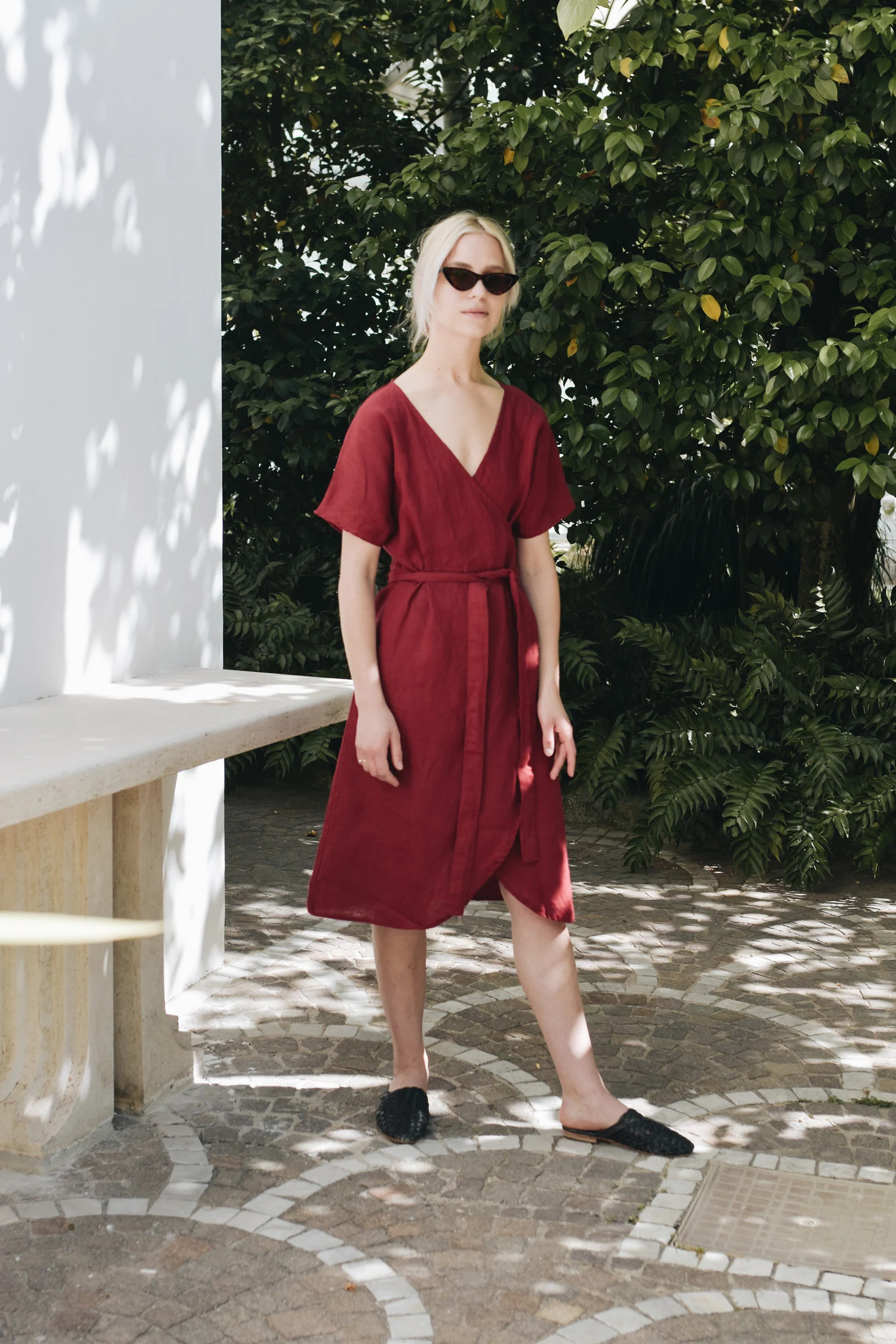 Mimosa dress / Maternity dress / Wrap linen dress / Oversized linen dress / Summer dress / Linen ... | Etsy (US)