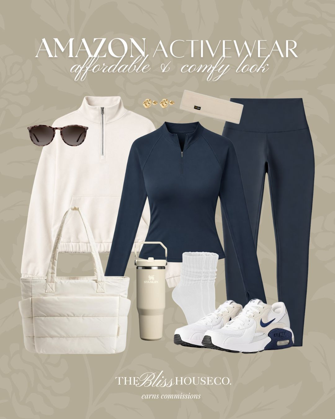 Discover affordable and comfy Amazon activewear for your next workout! From cozy sweatshirts to stylish leggings, find everything you need for your fitness journey. 

Amazon activewear, CRZ Yoga, navy workout set, gym, pilates, workout class, athleisure, comfy look, running errands, sherpa, nike sneakers, gym bag, stanley, styled look, neutral finds, cold weather, winter fashion, Amazon style.
 

 #LTKootd #LTKfitnessgoals #LTKActive