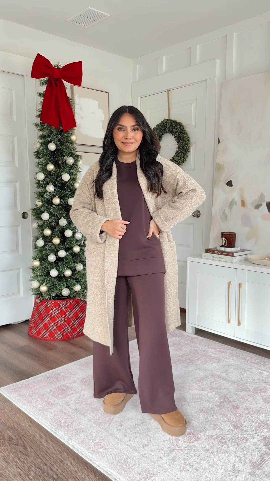 Truffle brown tunic size xs TTS
Truffle brown wide leg pants size xs petite TTS
Ugg platforms boots size 5 TTS
Khaki oversized cardigan size small TTS


#LTKSaleAlert #LTKPetite #LTKTravel