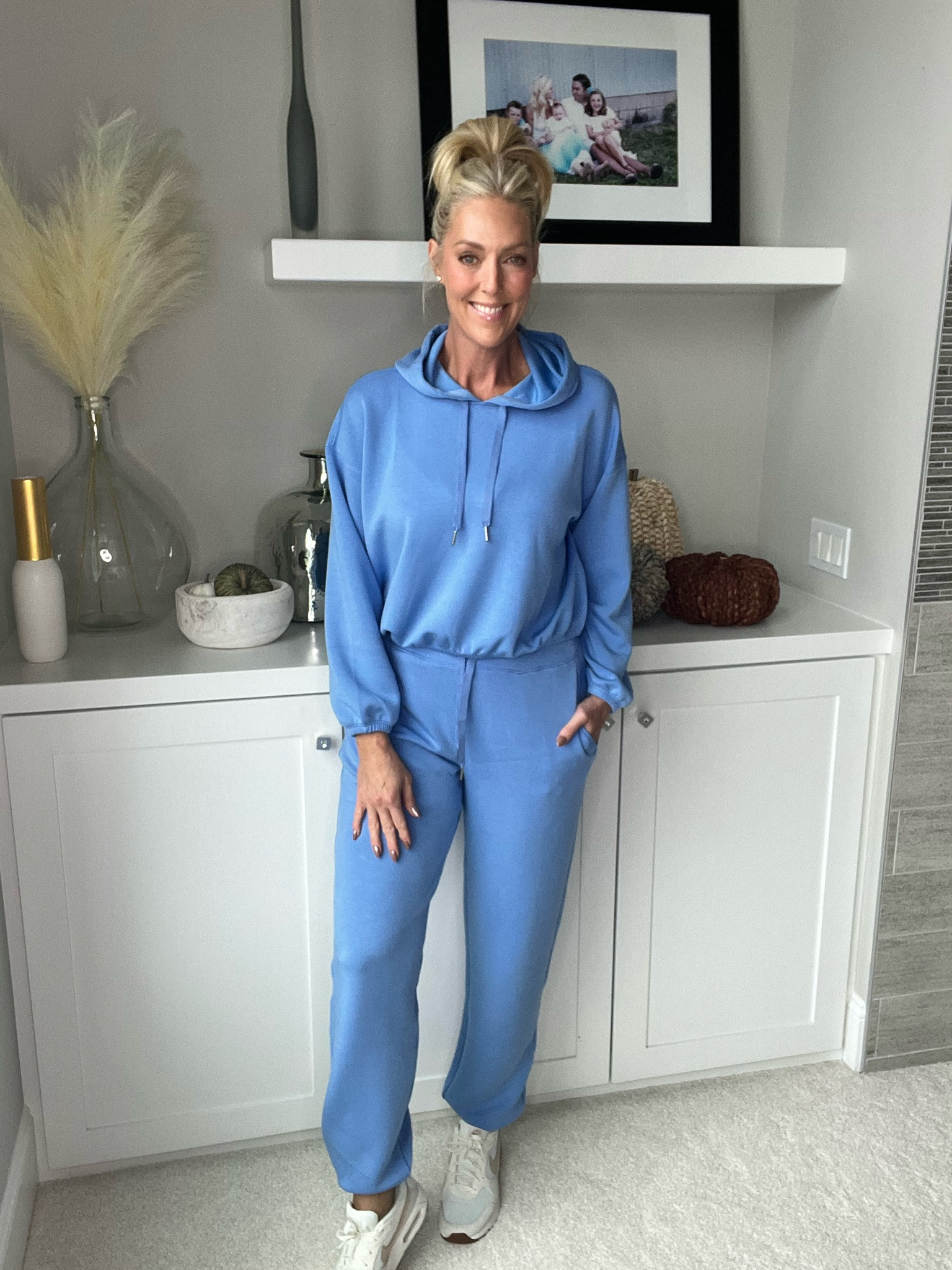 The thing I love about Spanx cozy sets is they always make me feel pulled together, a little bit of an elevated casual look! And they always offer TALLS! This blue is so gorgeous! 

#LTKMidsize #LTKU #LTKActive