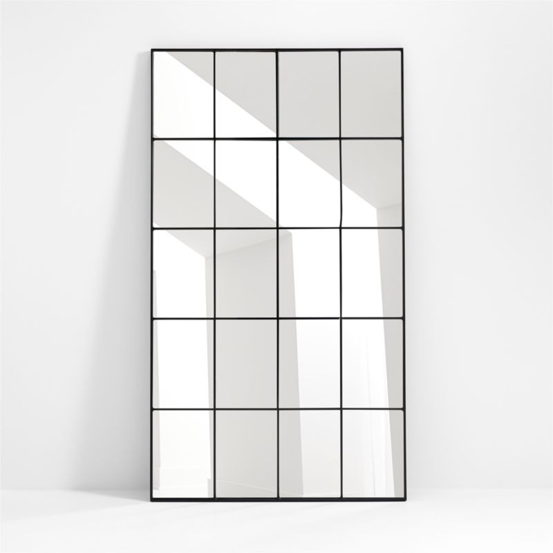 Bridget Classic Rectangular Window Pane Floor Mirror 45"x80" + Reviews | Crate & Barrel | Crate & Barrel