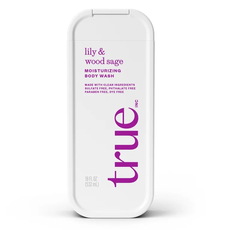 True Lily & Wood Sage Body Wash, Sulfate-Free, Moisturizing and Hydrating Formula for Women & Men... | Walmart (US)