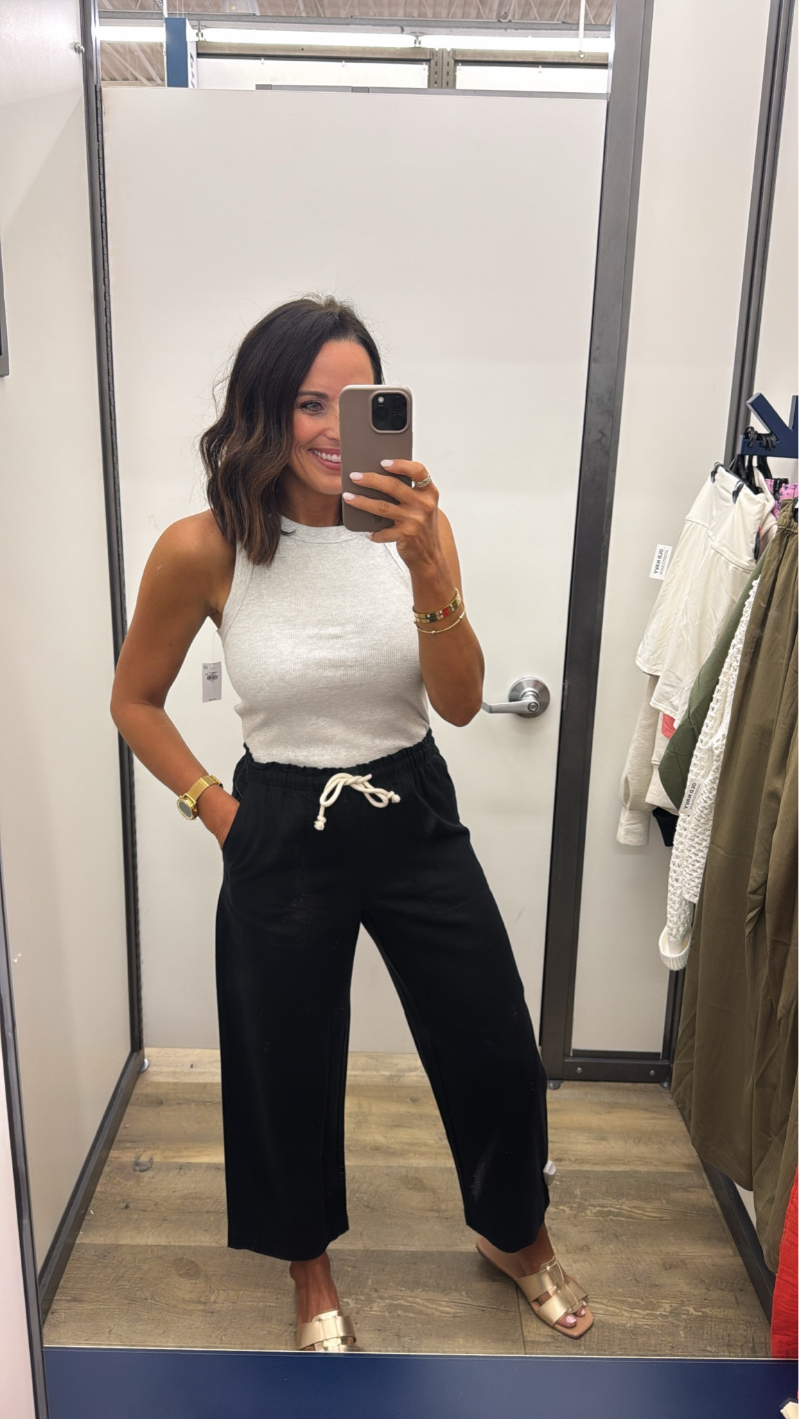 Love these black pants and white tank combo! Effortless, minimal vibe that still feels elevated. Perfect for errands, lunches, or travel days. Run to Old Navy!

Chic neutral pants white tank top outfit of the day elevated basics women's fashion summer style comfortable pants errands old navy finds outfit mom approved travel days on the go Vintagepickin 

#LTKSeasonal #LTKmomlife #LTKActive