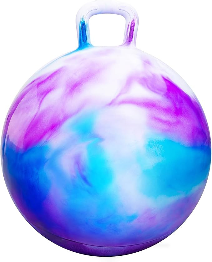 PlayZap Hopper Balls for Kids 6-12, 20 Inches Bouncy Ball with Handle, 20" Inflatable Bouncing Ho... | Amazon (US)