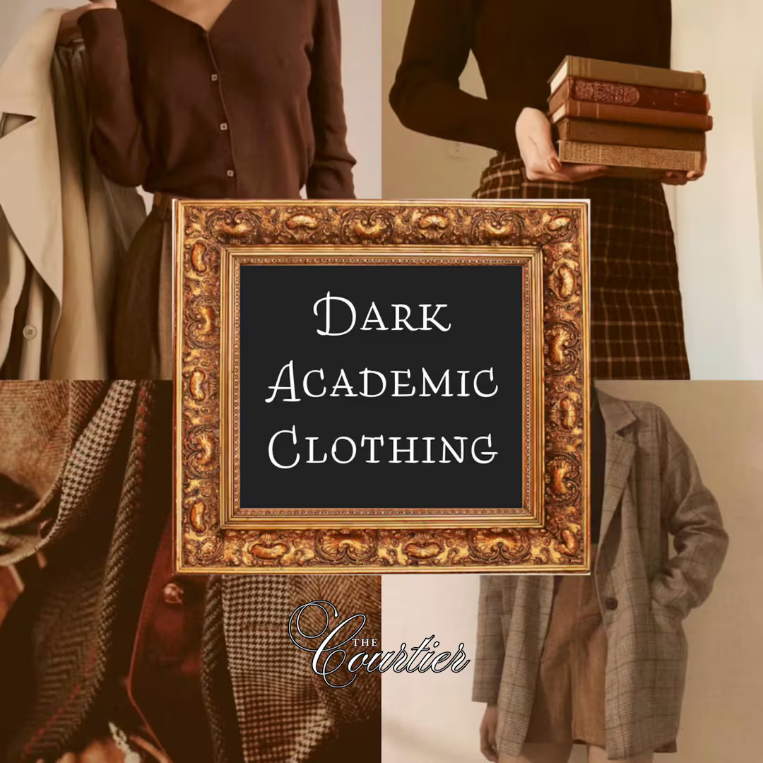 The Dark Academic Curated Clothing Collection // Academia Romantic Vintage Thrifted Mystery Bundl... | Etsy (US)