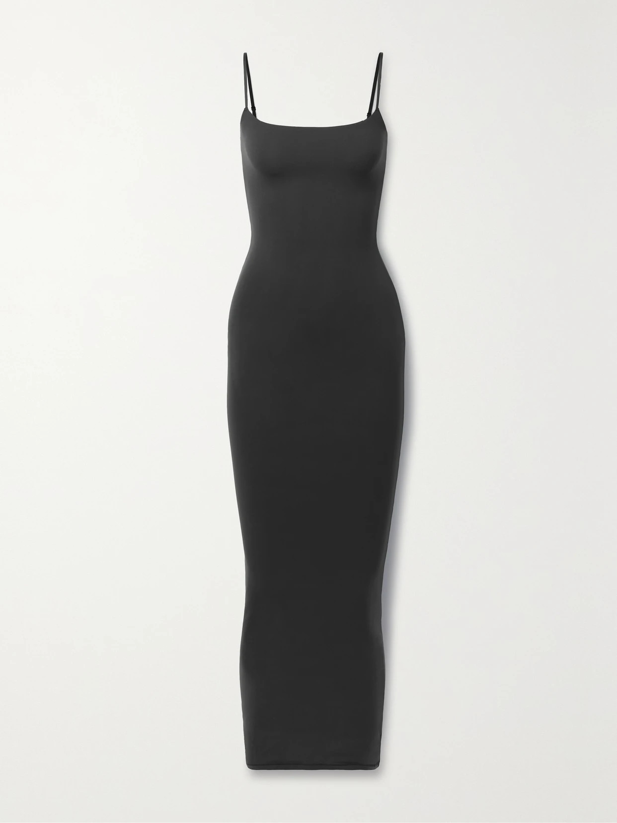 SKIMS - Fits Everybody Long Slip Dress - Onyx | NET-A-PORTER (US)
