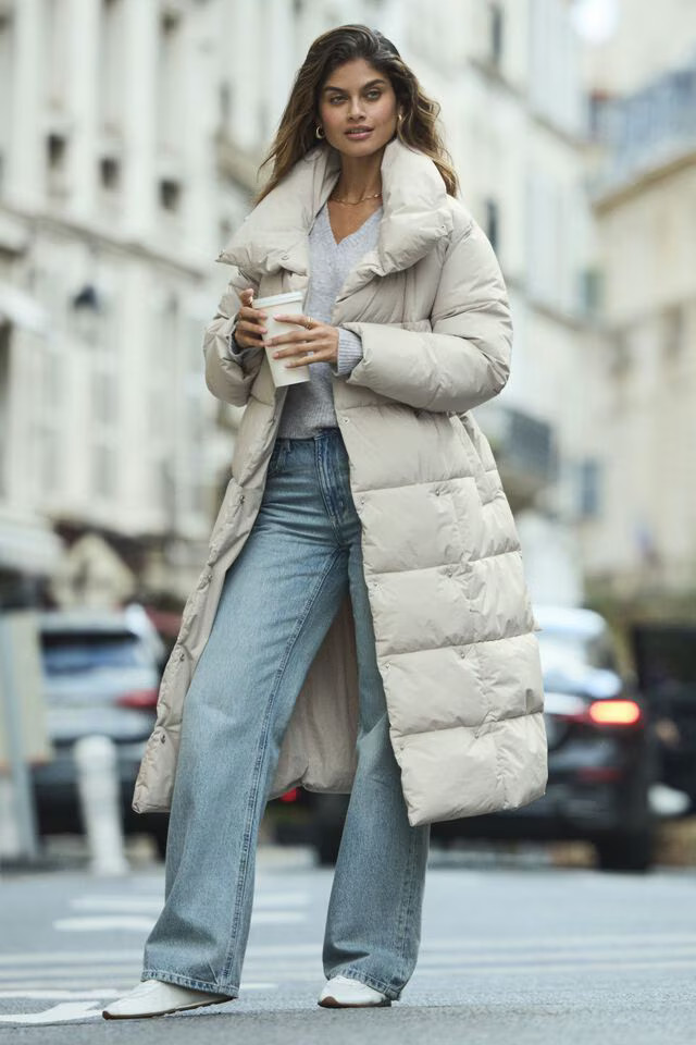 Belted Maxi Puffer Coat | Dynamite Clothing