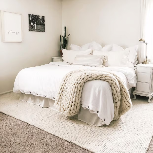 Off White Braided Area Rug | Rugs USA