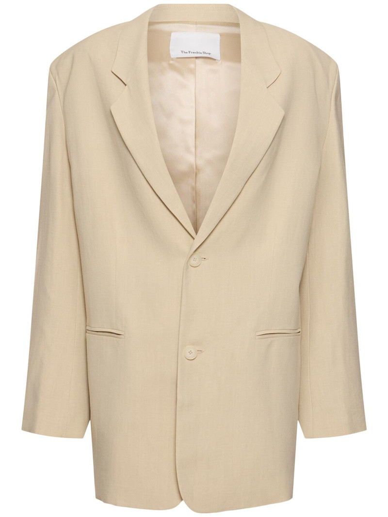 Aiden linen & viscose blazer | Luisaviaroma