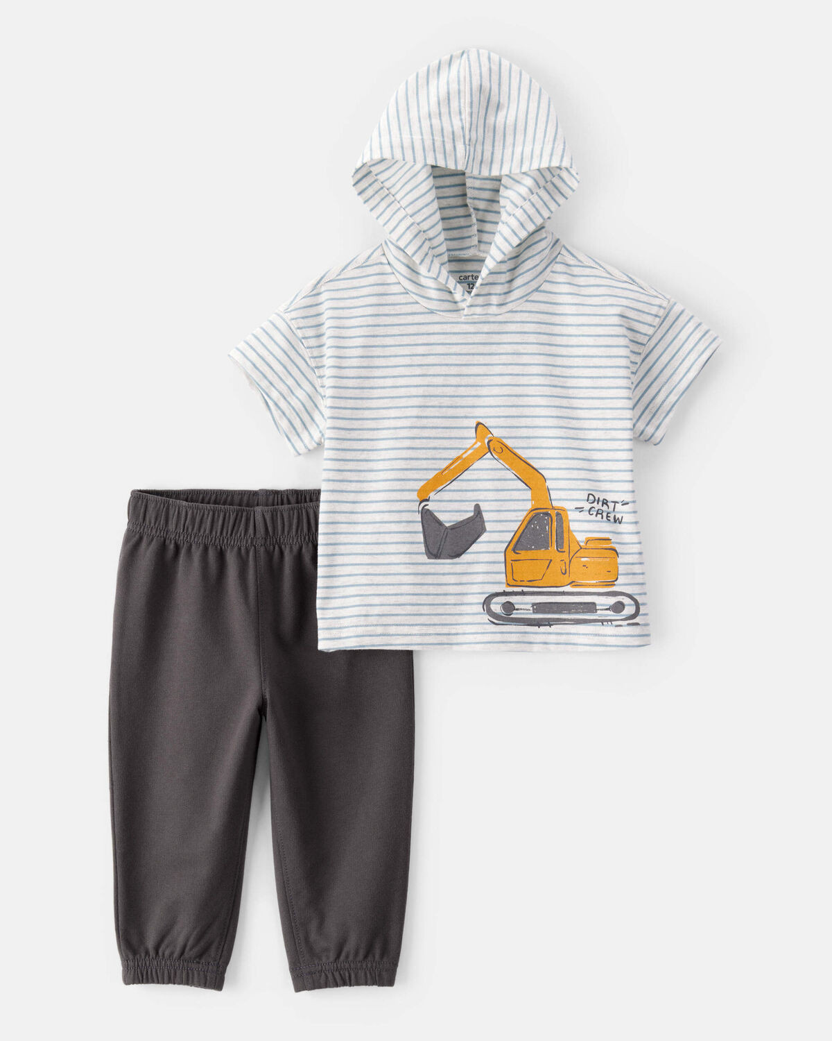 Baby 2-Piece Construction Striped Hooded Tee & Jogger Set - Carter's | Carter's | Carter's Inc