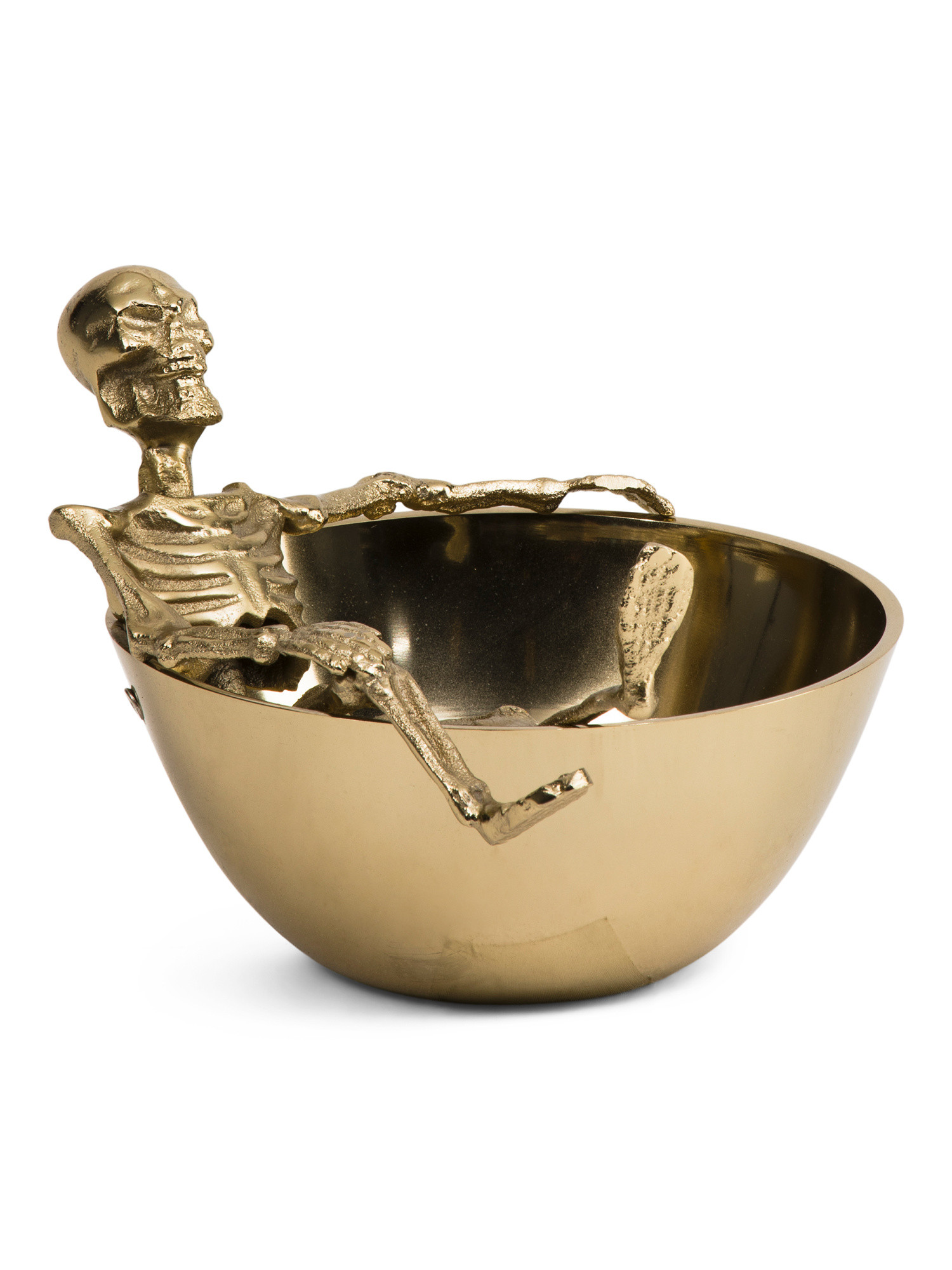 6.5in Gold Tone Skeleton Serving Bowl | TJ Maxx