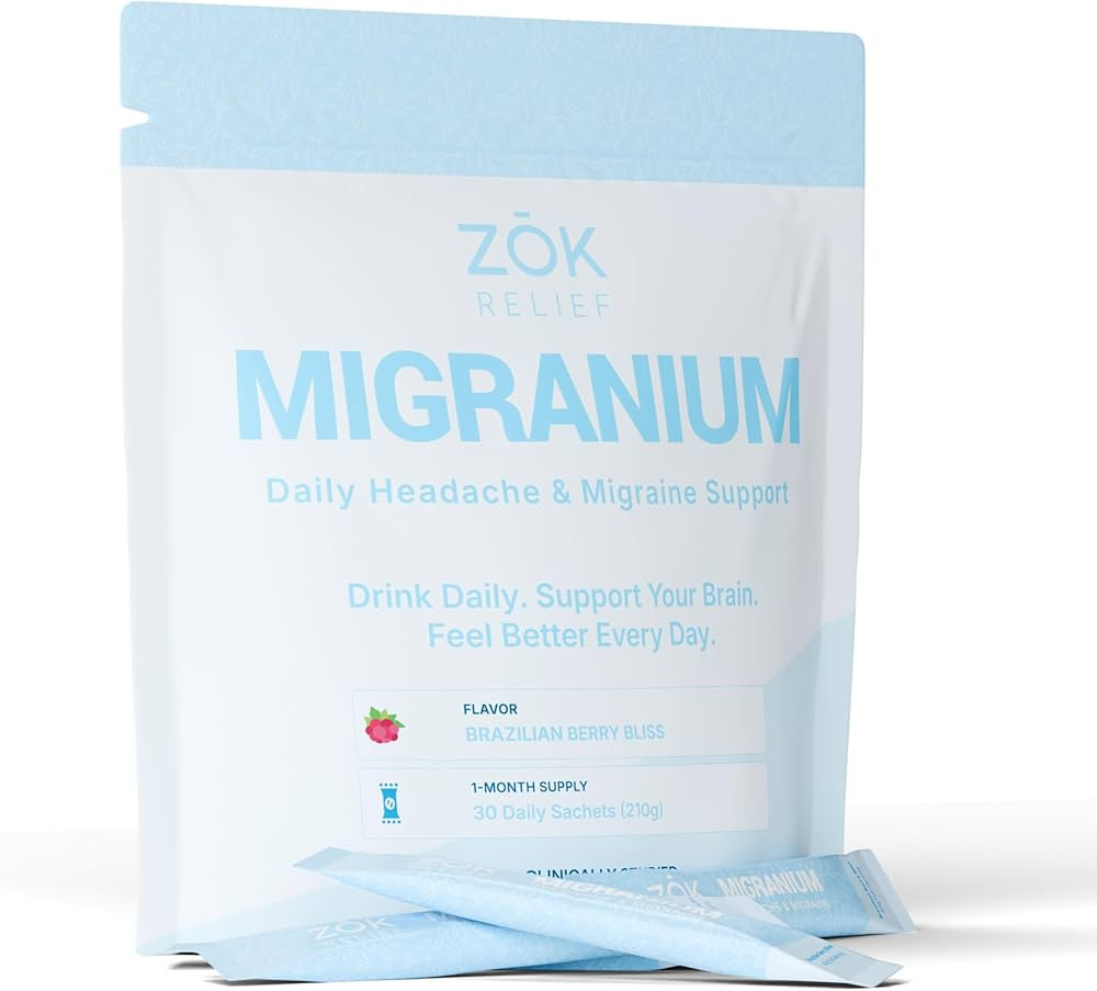 MIGRAINIUM Daily Nervous System Support Formula for Head Tension, Stress & Energy, Calm Focus + C... | Amazon (US)